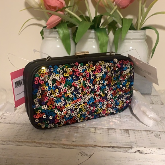Nwt kate spade tonight sequins clutch